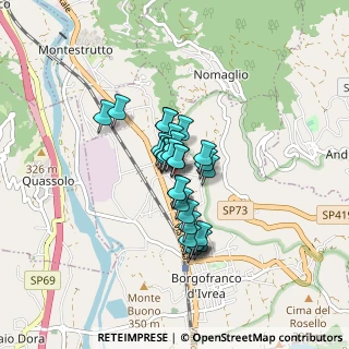 Mappa Via S. Germano, 10013 Borgofranco d'Ivrea TO, Italia (0.52103)