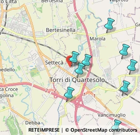 Mappa Via degli Artiglieri, 36040 Torri di Quartesolo VI, Italia (2.73364)