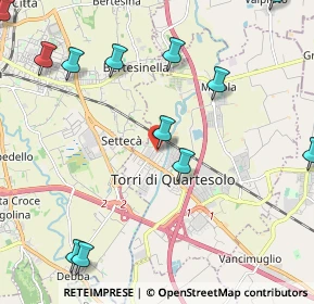 Mappa Via degli Artiglieri, 36040 Torri di Quartesolo VI, Italia (2.81083)