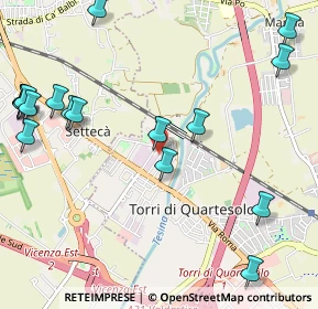 Mappa Via degli Artiglieri, 36040 Torri di Quartesolo VI, Italia (1.39588)