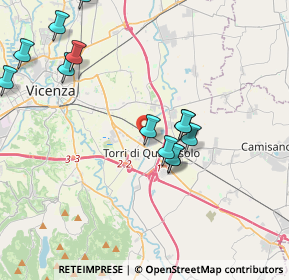 Mappa Via degli Artiglieri, 36040 Torri di Quartesolo VI, Italia (4.14308)