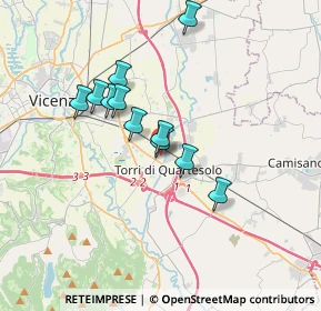 Mappa Via degli Artiglieri, 36040 Torri di Quartesolo VI, Italia (2.84)