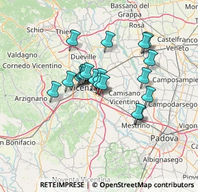 Mappa Via degli Artiglieri, 36040 Torri di Quartesolo VI, Italia (10.3155)
