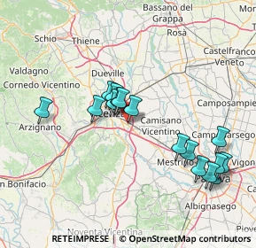 Mappa Via degli Artiglieri, 36040 Torri di Quartesolo VI, Italia (14.48688)