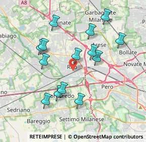 Mappa Viale Filippo Meda, 20016 Rho MI, Italia (3.71286)