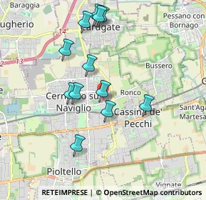 Mappa Via Cesare Pavese, 20063 Cernusco sul Naviglio MI, Italia (1.79333)