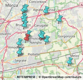 Mappa Via Cesare Pavese, 20063 Cernusco sul Naviglio MI, Italia (4.00125)