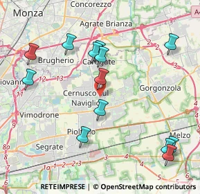 Mappa Via Cesare Pavese, 20063 Cernusco sul Naviglio MI, Italia (4.46)