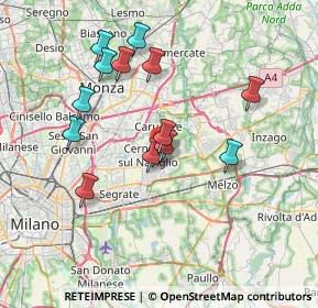 Mappa Via Cesare Pavese, 20063 Cernusco sul Naviglio MI, Italia (6.57429)