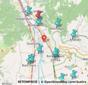 Mappa Via Grange, 10013 Borgofranco d'Ivrea TO, Italia (2.45615)