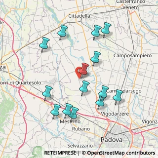 Mappa Via E. Fermi, 35016 Piazzola sul Brenta PD, Italia (7.80857)