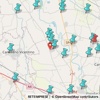 Mappa Via E. Fermi, 35016 Piazzola sul Brenta PD, Italia (5.9665)