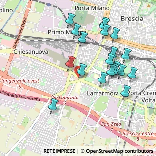 Mappa Via E. Salgari, 25125 Brescia BS, Italia (1.04)