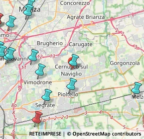 Mappa Piazza Padre Reginaldo Giuliani, 20063 Cernusco sul Naviglio MI, Italia (6.40938)