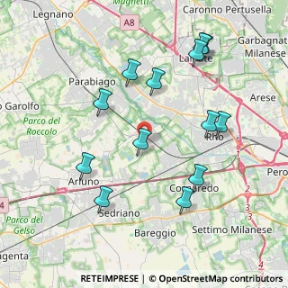 Mappa Via Giuseppe Mazzini, 20010 Vanzago MI, Italia (4.13308)