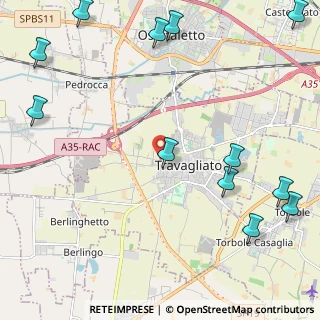 Mappa Via Santa Maria dei Campi, 25039 Travagliato BS, Italia (3.12083)