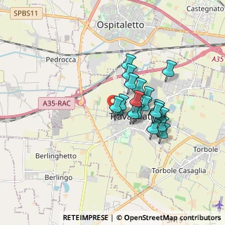 Mappa Via Santa Maria dei Campi, 25039 Travagliato BS, Italia (1.246)