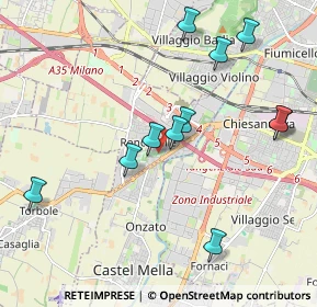 Mappa Via Giorgio Amendola, 25030 Roncadelle BS, Italia (2.06182)