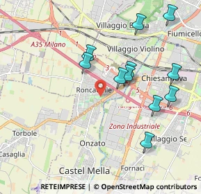 Mappa Via Giorgio Amendola, 25030 Roncadelle BS, Italia (1.98909)