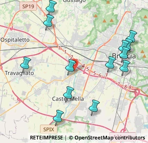 Mappa Via Giorgio Amendola, 25030 Roncadelle BS, Italia (4.82462)