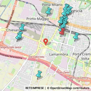 Mappa Via Ischia, 25125 Brescia BS, Italia (1.3445)