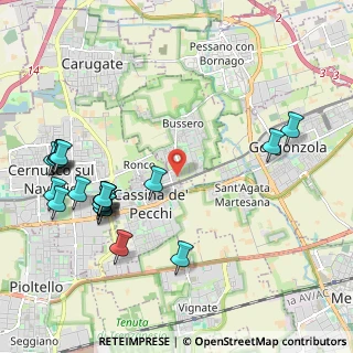 Mappa Via Luigi Einaudi, 20060 Cassina De' Pecchi MI, Italia (2.5065)