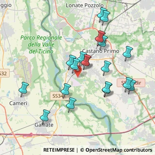 Mappa Via Filippo Corridoni, 20029 Turbigo MI, Italia (3.8705)
