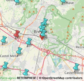 Mappa Via Alessandro Mantice, 25124 Brescia BS, Italia (5.45643)