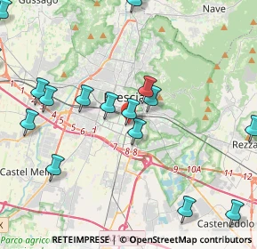 Mappa Via Alessandro Mantice, 25124 Brescia BS, Italia (5.46316)