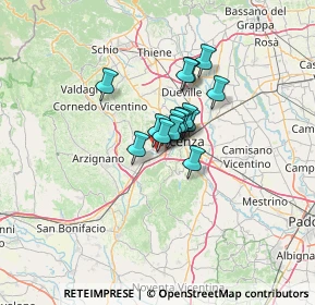 Mappa Via Giacomo Puccini, 36051 Creazzo VI, Italia (7.22267)