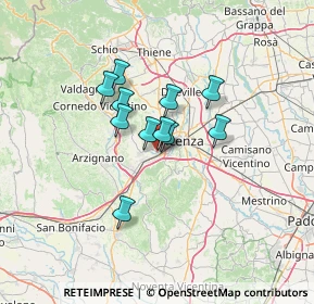 Mappa Via Giacomo Puccini, 36051 Creazzo VI, Italia (8.98636)