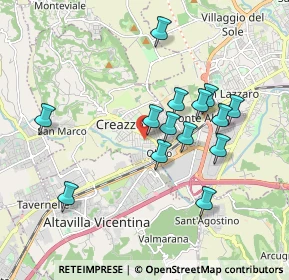 Mappa Via Giacomo Puccini, 36051 Creazzo VI, Italia (1.69071)