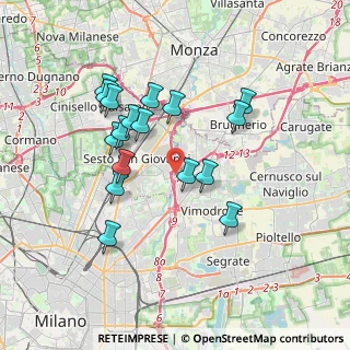 Mappa Via G. di Vittorio, 20099 Sesto San Giovanni MI, Italia (3.34)