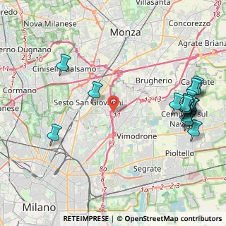 Mappa Via G. di Vittorio, 20099 Sesto San Giovanni MI, Italia (5.29579)