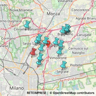 Mappa Via G. di Vittorio, 20099 Sesto San Giovanni MI, Italia (2.98813)