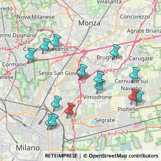 Mappa Via G. di Vittorio, 20099 Sesto San Giovanni MI, Italia (4.46571)