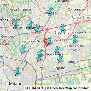 Mappa Via G. di Vittorio, 20099 Sesto San Giovanni MI, Italia (4.22538)
