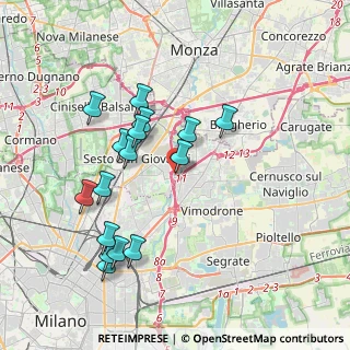 Mappa Via G. di Vittorio, 20099 Sesto San Giovanni MI, Italia (3.75438)