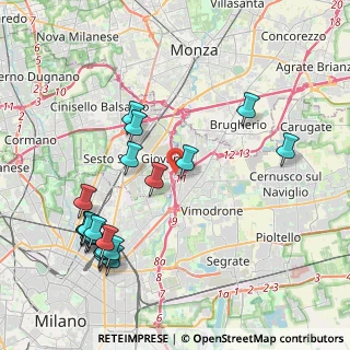 Mappa Via G. di Vittorio, 20099 Sesto San Giovanni MI, Italia (4.6965)