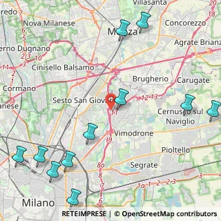 Mappa Via G. di Vittorio, 20099 Sesto San Giovanni MI, Italia (6.05455)
