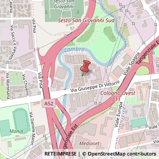 Mappa Via G. di Vittorio, 307, 20099 Sesto San Giovanni, Milano (Lombardia)