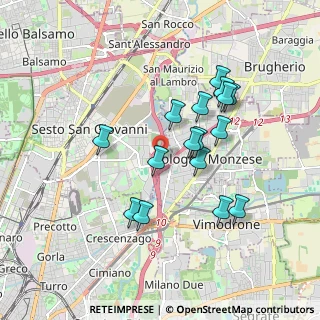 Mappa Via G. di Vittorio, 20099 Sesto San Giovanni MI, Italia (1.63313)