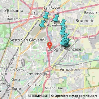 Mappa Via G. di Vittorio, 20099 Sesto San Giovanni MI, Italia (1.535)