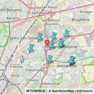 Mappa Via G. di Vittorio, 20099 Sesto San Giovanni MI, Italia (1.60273)