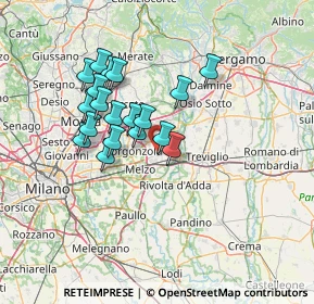 Mappa Via per Cascina Sant'Angelo, 20065 Inzago MI, Italia (11.51053)