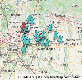 Mappa Via per Cascina Sant'Angelo, 20065 Inzago MI, Italia (11.263)