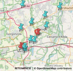 Mappa Via per Cascina Sant'Angelo, 20065 Inzago MI, Italia (3.65417)