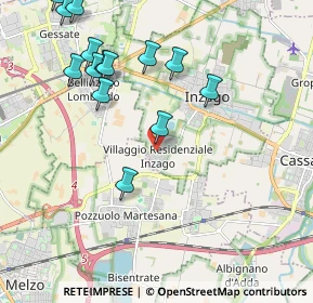 Mappa Via per Cascina Sant'Angelo, 20065 Inzago MI, Italia (2.32786)