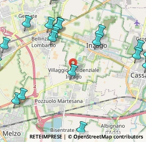 Mappa Via per Cascina Sant'Angelo, 20065 Inzago MI, Italia (2.951)