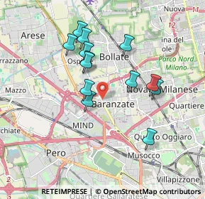 Mappa , 20021 Baranzate MI, Italia (1.61385)